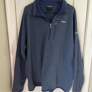 Patagonia‎ Mens Better Sweater size XL Blue Zip Pullover